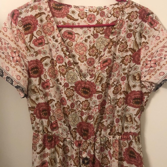 Floral lightweight dress with 2 pockets - Picture 3 of 4